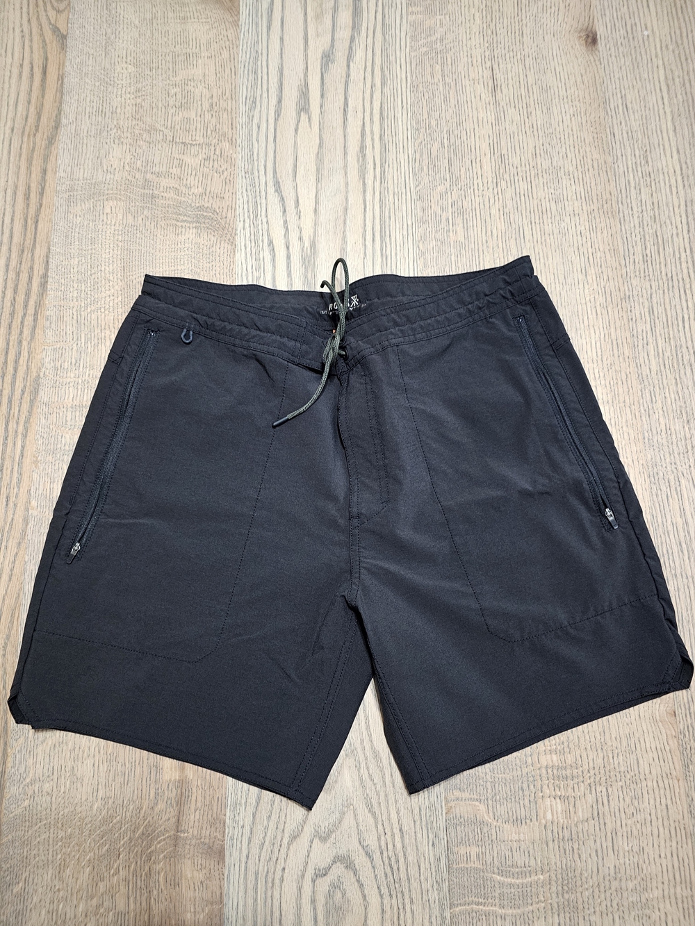 Roark Layover Black Men's Performance Drawstring Shorts